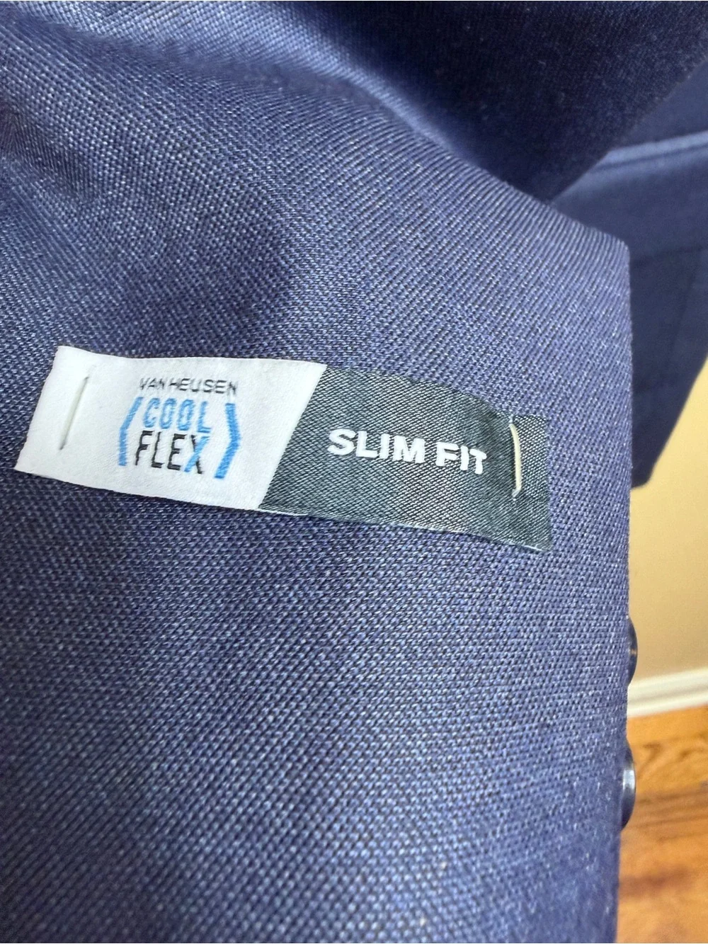 NWT Van Heusen Cool Flex Slim Fit Suit Jacket Navy 44L Blue